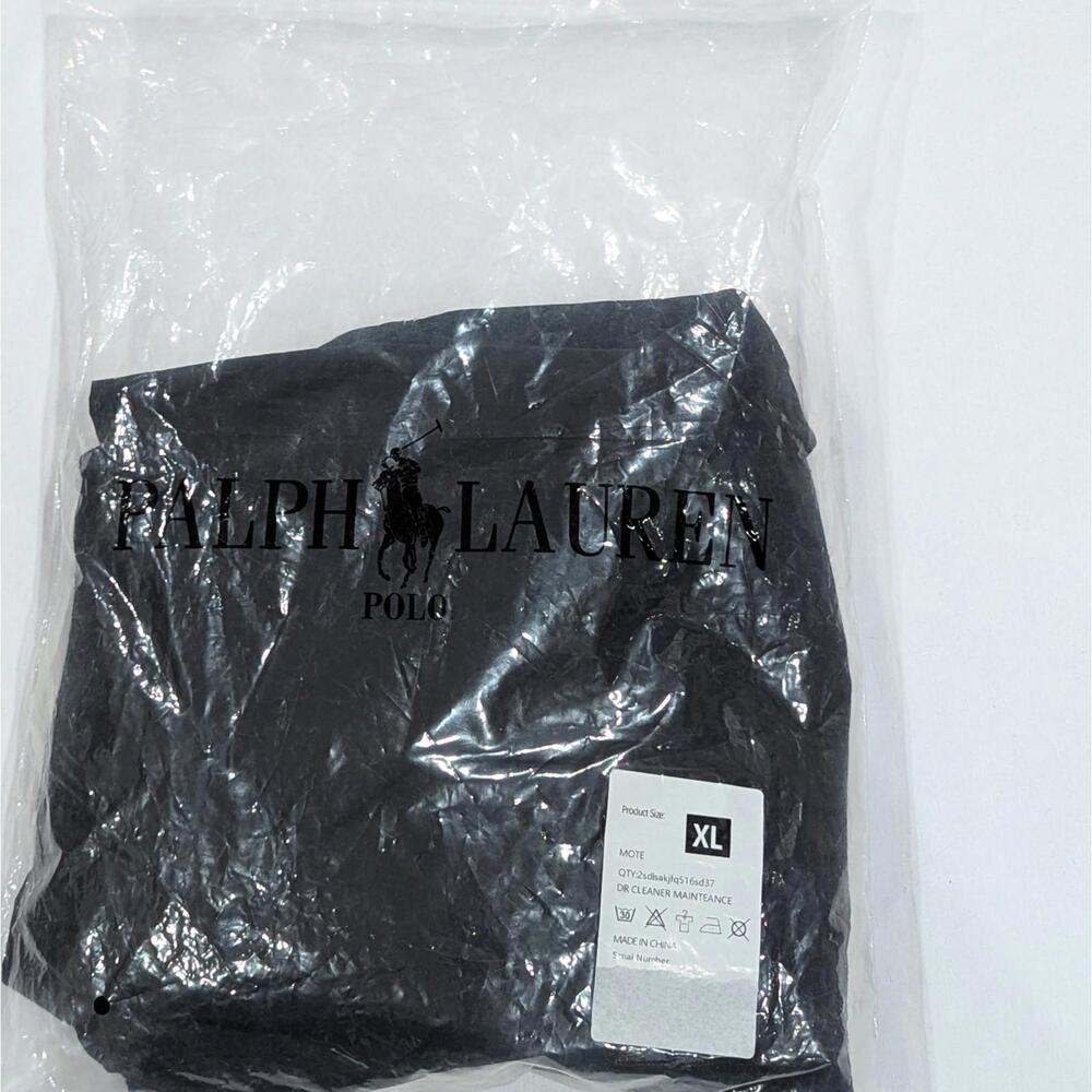 Polo Ralph Lauren Men's Athletic Shorts Black Nylon Drawstring Size XL NWT Pony - Picture 6 of 6